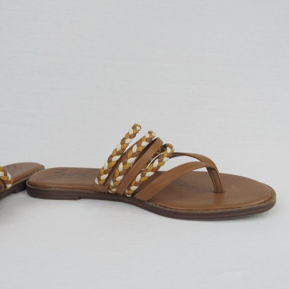 Zodiac Women’s Size 10 Tan Woven Cary Braided Multi Strap Casual Thong Sandals - Picture 10 of 15